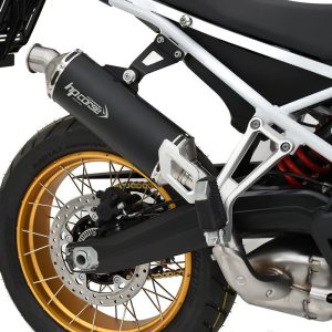 HPCorse SP-1 EVO Short Black Titanium Exhaust - BMW F900 GS / Adventure (2024-2025) - Ceramic Black