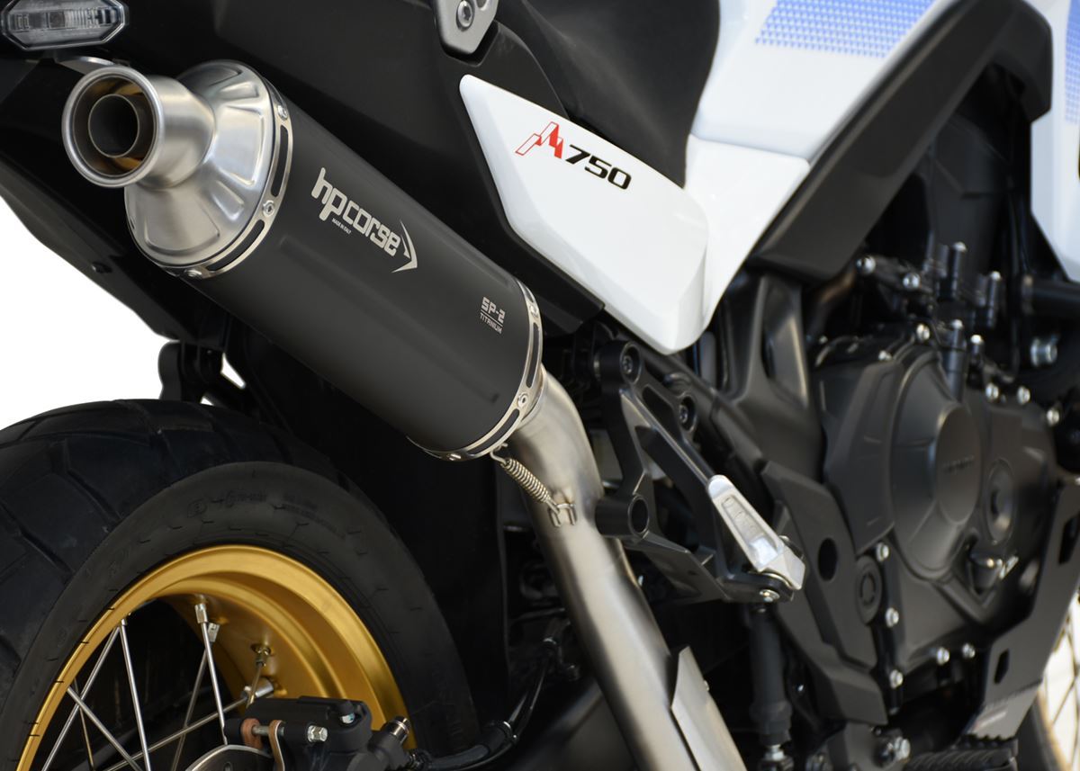 HPCorse SP-2 Short Black Titanium Exhaust (High-Mount) - Honda XL750 Transalp (2023-2026) - Image 3