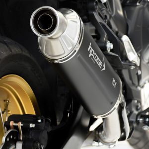 HP Corse SP-2 Short Black Titanium Exhaust (Low-Mount) - Honda XL750 Transalp (2023-2026)